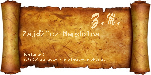 Zajácz Magdolna névjegykártya
